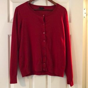 Talbots red button down sweater